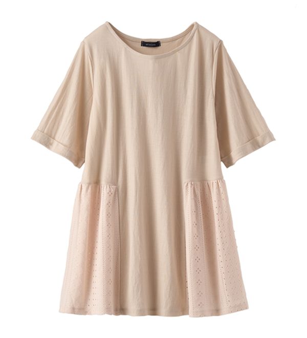 BELLUNA（ベルーナ）の「ヒンヤリ！サイドレース切替チュニック（チュニック）」｜詳細画像