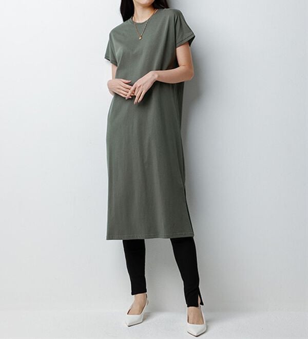 レギンス付】＜BC＞綿100％ひんやりワンピース - ベルーナ【公式】