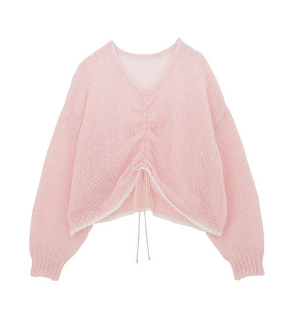 RANAN（ラナン）の「モヘアライク２ＷＡＹギャザーニット（ニット・セーター）」｜詳細画像