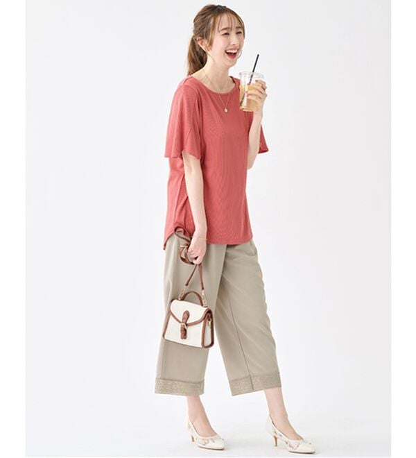 alotta（アロッタ）の「【4つの機能付】ひんやりチューリップ袖ブラウスTシャツ（カットソー）」｜詳細画像