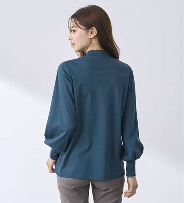 BELLUNA（ベルーナ）の「艶やかコットン１００％プルオーバー（カットソー）」｜詳細画像