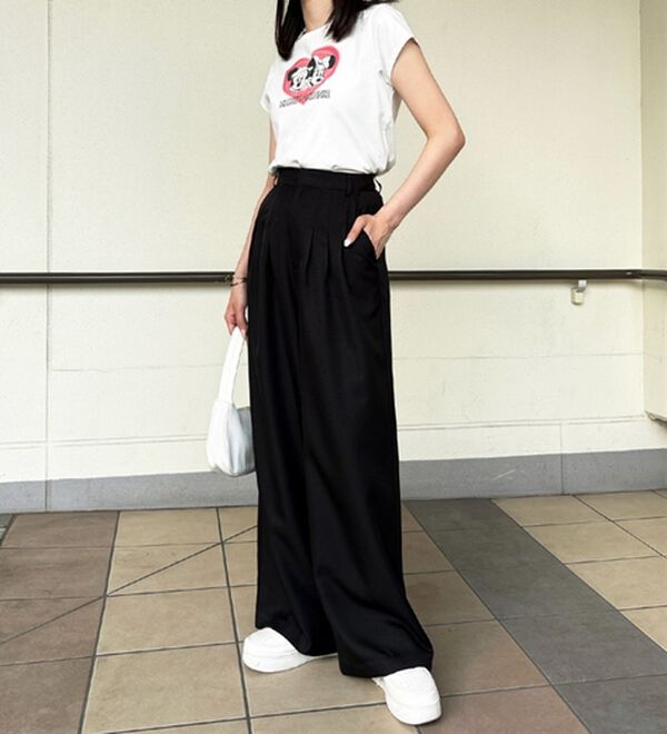 GeeRA（ジーラ）の「３タックワイドパンツ（フルレングスパンツ）」｜詳細画像