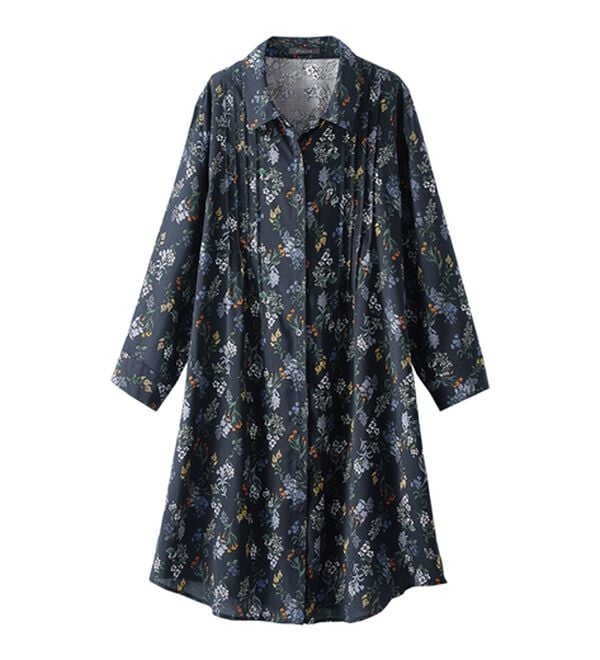 BELLUNA（ベルーナ）の「レーヨン素材ピンタック使いワンピース（その他ワンピース）」｜詳細画像