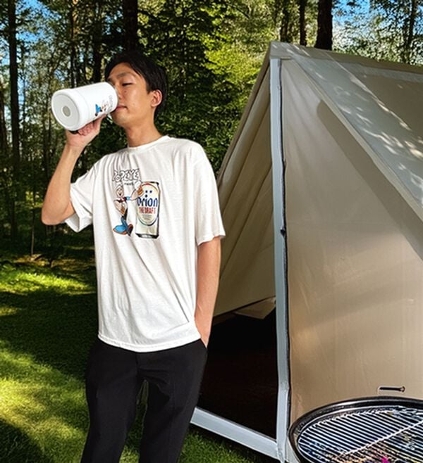 「＜ポパイ＞オリオンコラボＴシャツ＆タンブラーセット（メンズＴシャツ）」｜詳細画像