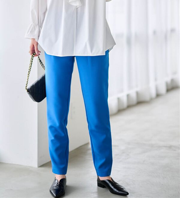 RANAN（ラナン）の「【選べる股下】美脚シルエットタックパンツ（股下６１・６５ｃｍ）（フルレングスパンツ）」｜詳細画像