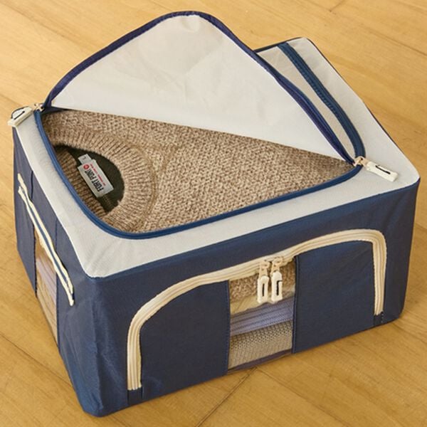 「積み重ねできる窓付収納ボックス３色組（リビング収納）」｜詳細画像