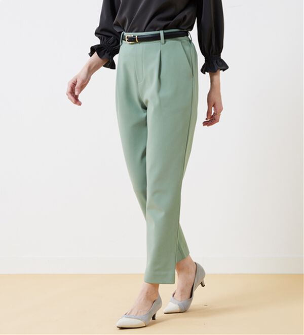 BELLUNA（ベルーナ）の「ツイルジャージー素材テーパードパンツ（テーパードパンツ）」｜詳細画像