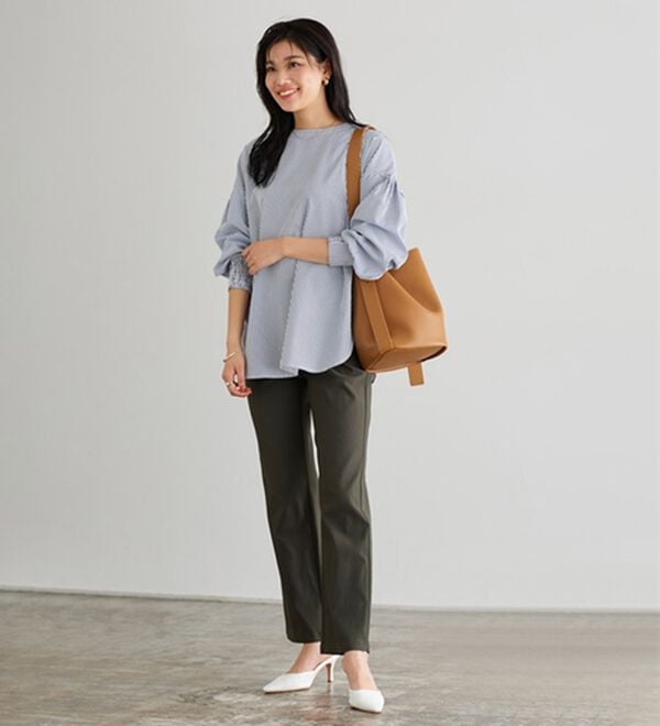 Pierrot（ピエロ）の「２ｗａｙパールボタンブラウス（ブラウス）」｜詳細画像