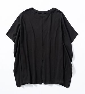 Viola e Viola（ヴィオラ エ ヴィオラ）の「綿１００％ワイドシルエットチュニック（チュニック）」｜ブラック