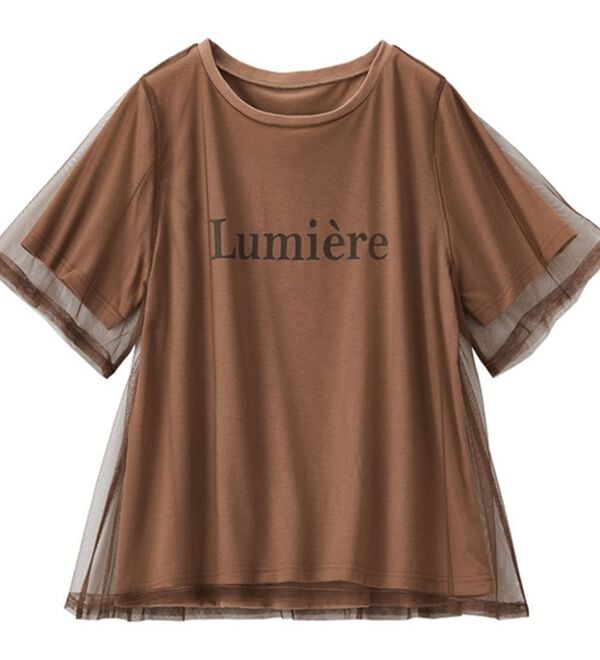 RANAN（ラナン）の「チュールロゴＴシャツ（Tシャツ）」｜詳細画像