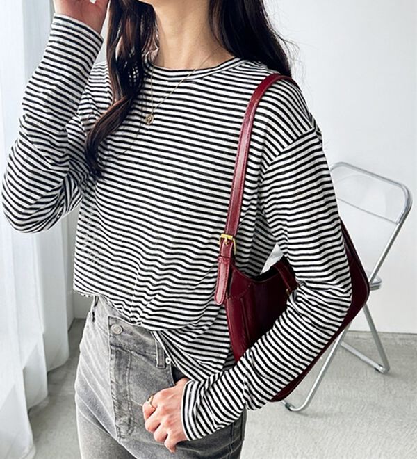 GeeRA（ジーラ）の「着回し自在！スラブシアートップス（カットソー）」｜詳細画像