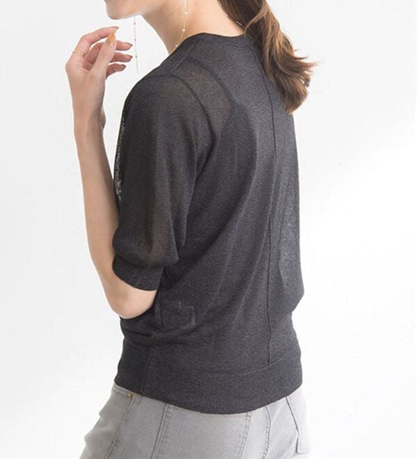 Pierrot（ピエロ）の「シアーラメニット（ニット・セーター）」｜詳細画像