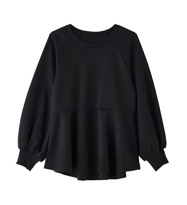 RANAN（ラナン）の「ボリュームスリーブペプラムスウェット（カットソー）」｜詳細画像