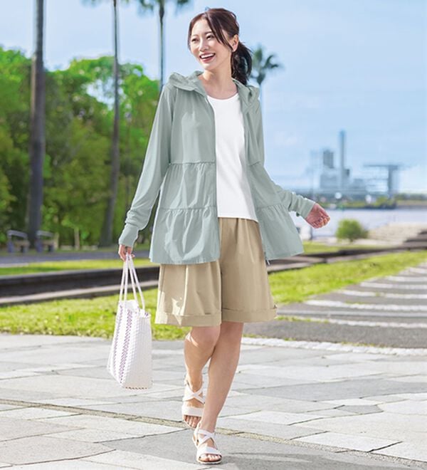 BELLUNA（ベルーナ）の「【UNDOVE】水際＆ＵＶ対策！はっ水ハーフパンツ（その他パンツ）」｜詳細画像