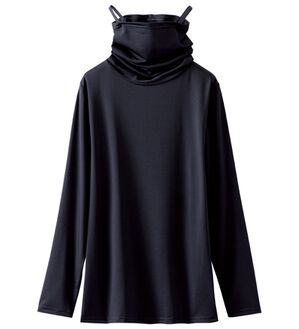 LAVIENNE（ラヴィエンヌ）の「焼かない私のしっかりガードプルオーバー（肌着・インナーウェア）」｜ブラック