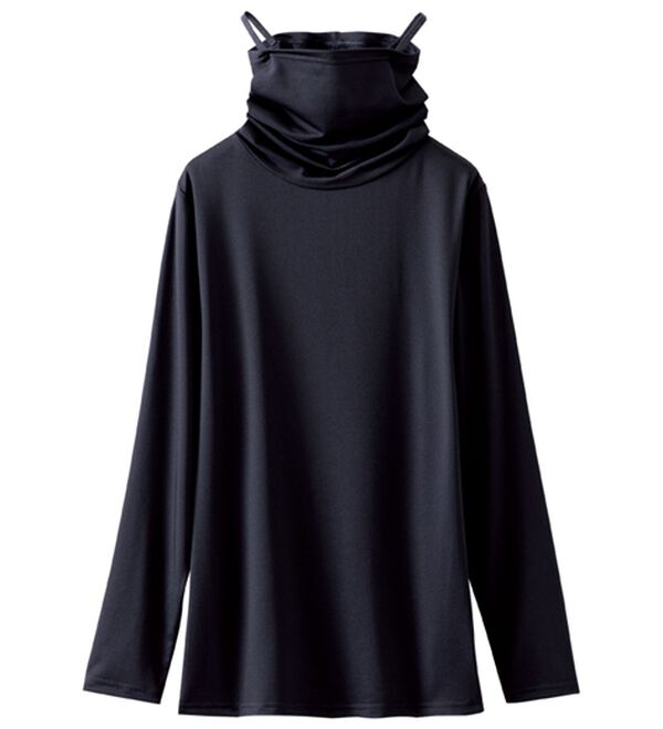 LAVIENNE（ラヴィエンヌ）の「焼かない私のしっかりガードプルオーバー（肌着・インナーウェア）」｜ブラック