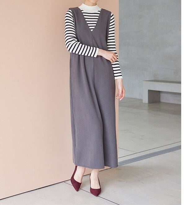 RANAN（ラナン）の「もちもちリブパイピングハイネックニット（ニット・セーター）」｜詳細画像