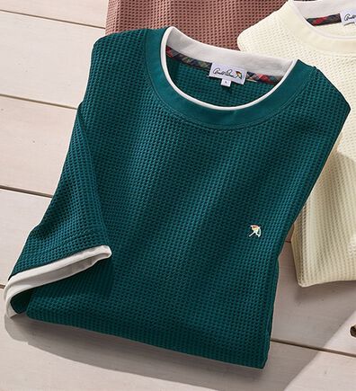 「＜アーノルド　パーマー＞ワッフルレイヤードＴシャツ（メンズＴシャツ）」