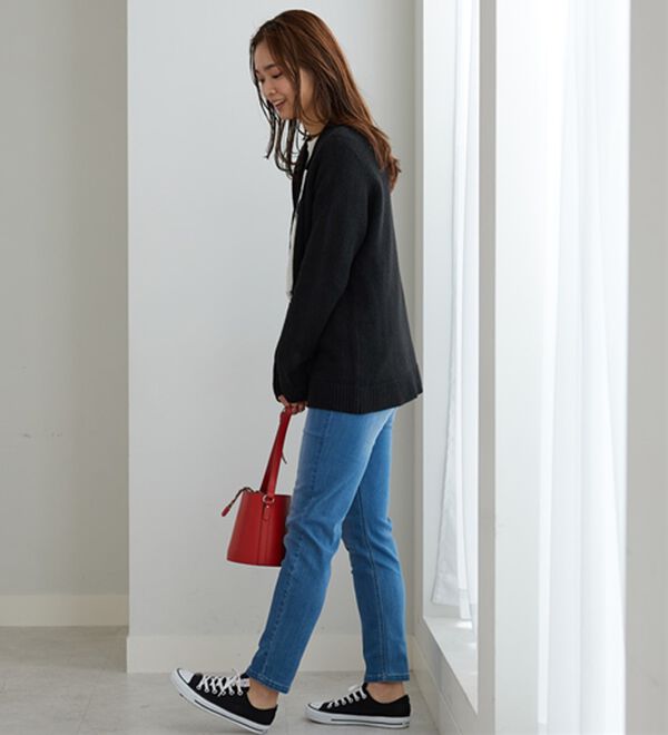 BELLUNA（ベルーナ）の「ふんわり衿付ニットカーディガン（ニットカーディガン）」｜詳細画像