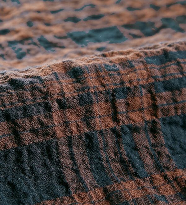 BELLUNA（ベルーナ）の「《秋の旅行に絶対ほしい！》ガーゼ調ワッシャー先染チェックチュニック（チュニック）」｜詳細画像