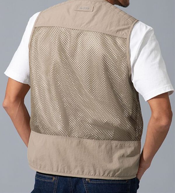 「＜インスパイア＞多ポケットメッシュ切替ベスト（メンズベスト）」｜詳細画像