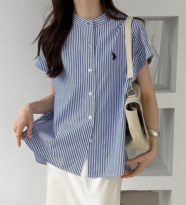 GeeRA（ジーラ）の「【ＵＳ．ＰＯＬＯ．ＡＳＳＮ】フレンチスリーブシャツ（シャツ）」｜詳細画像