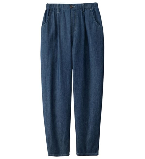 BELLUNA（ベルーナ）の「綿混素材ゆったりコクーンパンツ（ワイドパンツ・ガウチョ）」｜詳細画像