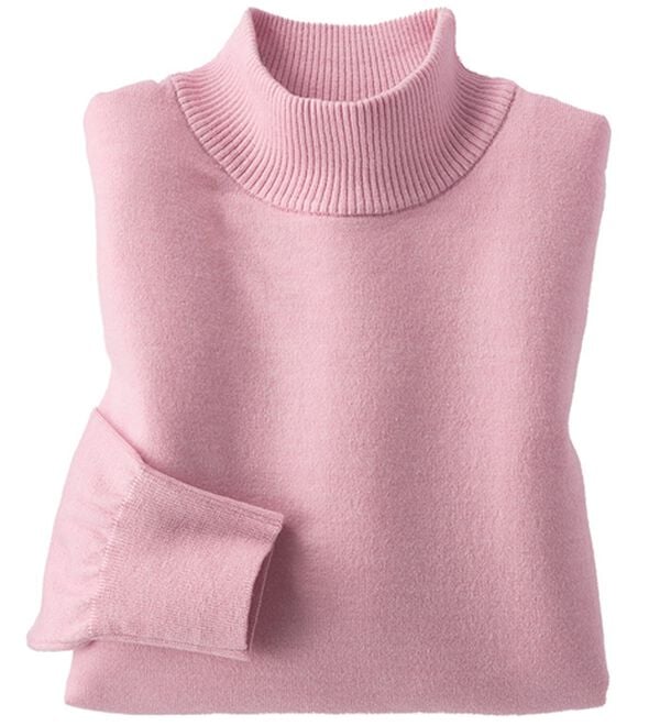 BELLUNA（ベルーナ）の「＜極み編＞肌心地ふんわりハイネックニット（ニット・セーター）」｜ピンク