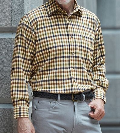 「【２色組】＜キンロック　アンダーソン＞ふっくら両面起毛らくらくシャツ（メンズシャツ）」