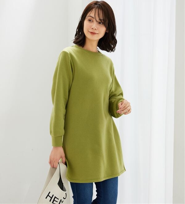 BELLUNA（ベルーナ）の「ふんわり素材軽ぽかチュニックワンピ―ス（チュニックワンピース）」｜詳細画像