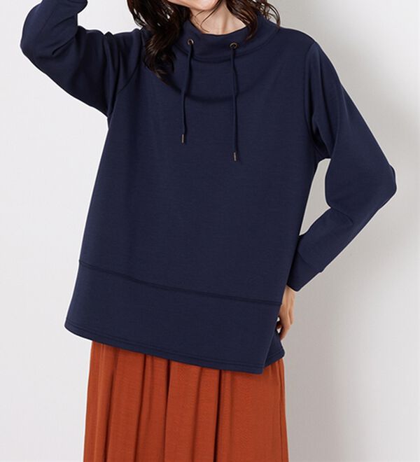 BELLUNA（ベルーナ）の「ワイドネック切替デザインプルオーバー（カットソー）」｜詳細画像