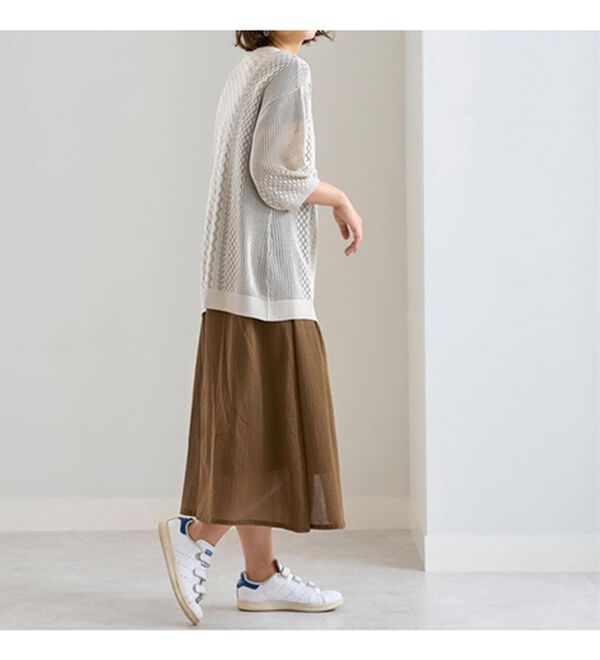 BELLUNA（ベルーナ）の「綿１００％ピンタックデザインワンピース（その他ワンピース）」｜詳細画像