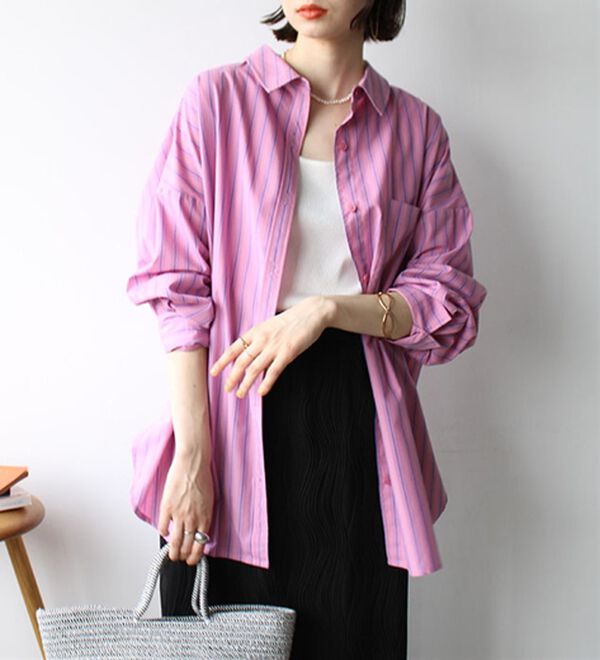 GeeRA（ジーラ）の「アソート柄オーバーサイズシャツ（シャツ）」｜詳細画像