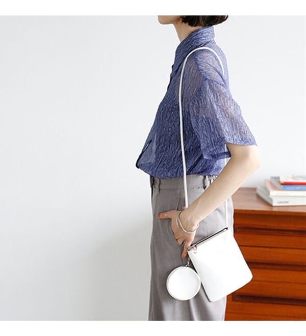 GeeRA（ジーラ）の「ニュアンスワッシャーシアーシャツ（シャツ）」｜詳細画像