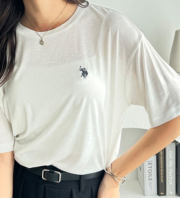 GeeRA（ジーラ）の「【Ｕ．Ｓ．　ＰＯＬＯ　ＡＳＳＮ．】スラブシアーTシャツ（Tシャツ）」｜詳細画像