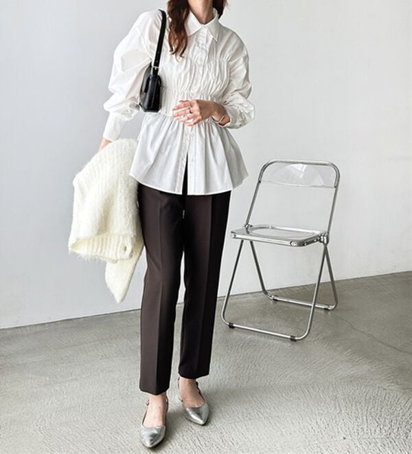 GeeRA（ジーラ）の「美脚きれい魅せ！テーパードパンツ（フルレングスパンツ）」｜詳細画像