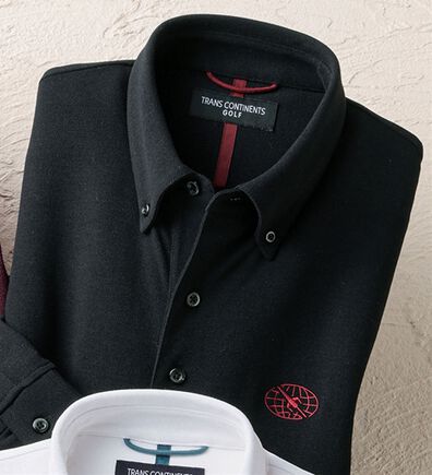「＜トランスコンチネンツゴルフ＞ゴルフ専用ユーティリティポロシャツ（メンズポロシャツ）」