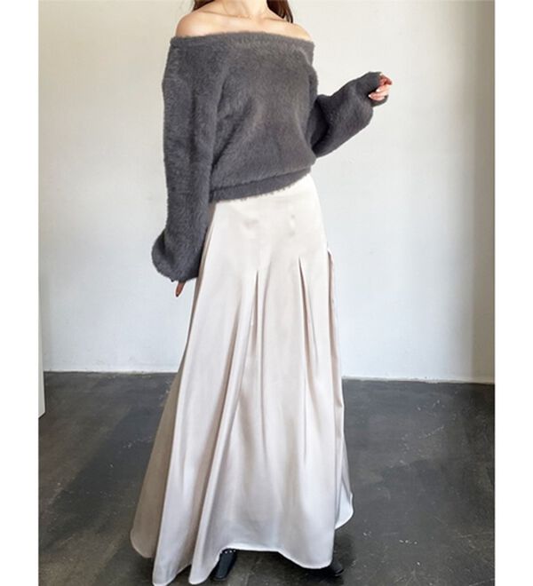 GeeRA（ジーラ）の「【YOUING.】オフショルフェザーヤーンニット（ニット・セーター）」｜詳細画像