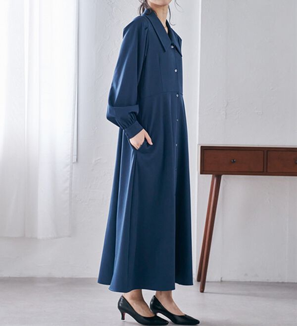 RANAN（ラナン）の「クラシカルカラーシャツワンピ（シャツワンピース）」｜詳細画像