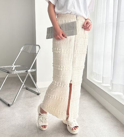 GeeRA（ジーラ）の「フロントジップカットスカート（ミニスカート）」