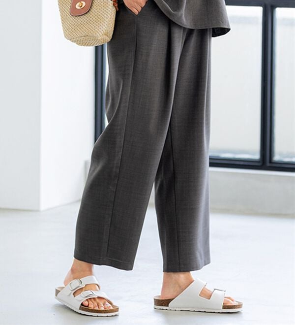 BELLUNA（ベルーナ）の「サラリ麻調素材ビスチェセットアップ（セットアップ）」｜詳細画像