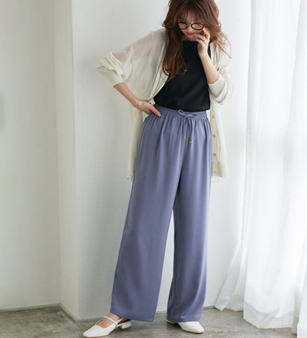 Pierrot（ピエロ）の「【接触冷感・吸水速乾】夏に快適！ウォッシャブルイージーパンツ（その他パンツ）」｜詳細画像