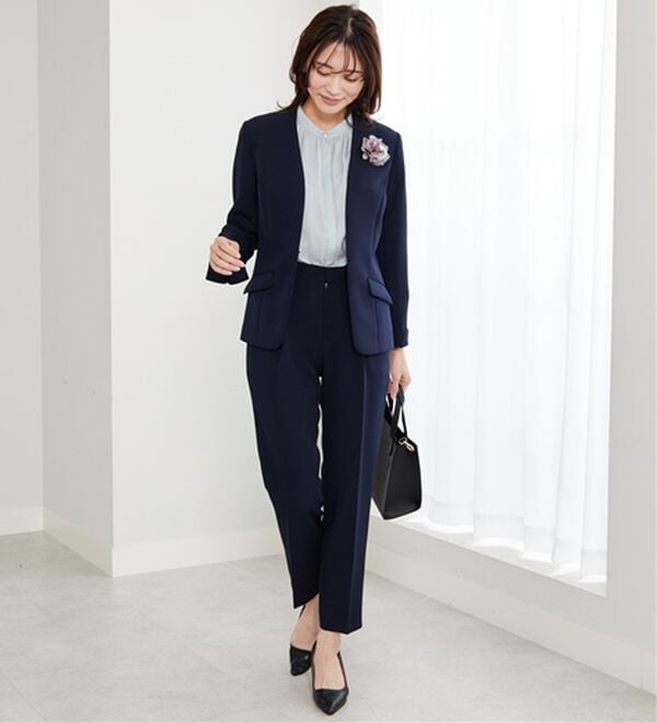 BELLUNA（ベルーナ）の「＜Ｃ／Ｓ＞ノーカラージャケット（ノーカラージャケット）」｜詳細画像