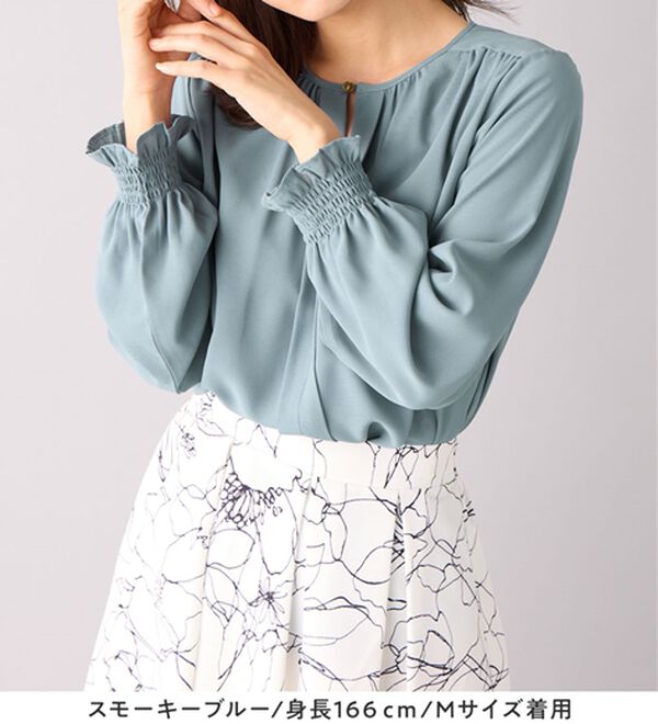 alotta（アロッタ）の「前後２ＷＡＹギャザーブラウス（ブラウス）」｜詳細画像