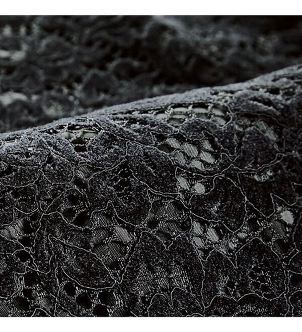 BELLUNA（ベルーナ）の「花柄レース使いドッキングワンピース（ブラックフォーマル（喪服・礼服））」｜詳細画像