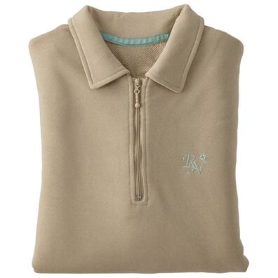 BELLUNA（ベルーナ）の「ハーフジップゆったり刺しゅうチュニック（チュニック）」