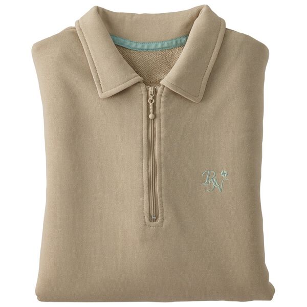 BELLUNA（ベルーナ）の「ハーフジップゆったり刺しゅうチュニック（チュニック）」｜詳細画像