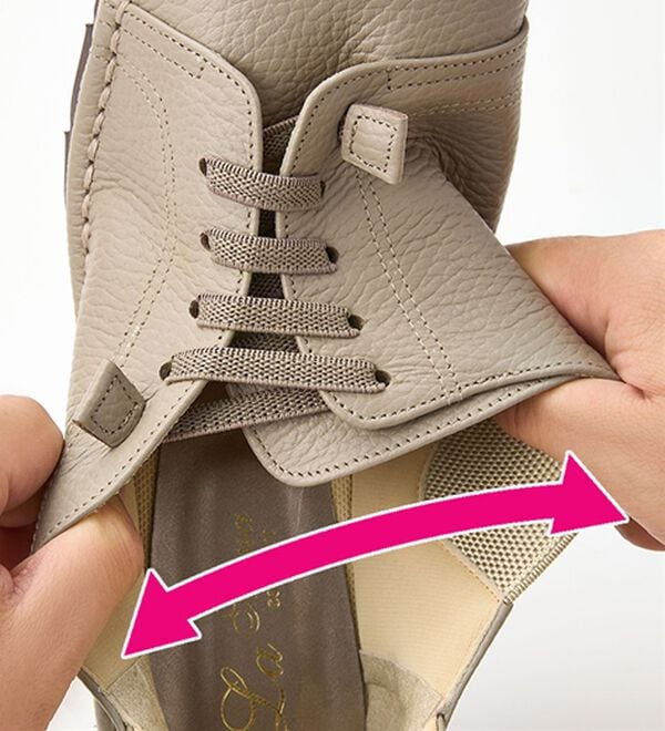 ルフラン（ルフラン）の「＜ラシーナコンフォート＞４Ｅサイドゴムレースアップシューズ（フラットシューズ）」｜詳細画像