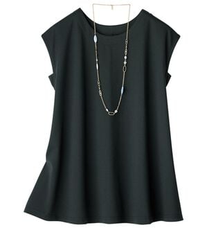 ルフラン（ルフラン）の「１枚でサマになる！ノースリーブプルオーバー（カットソー）」｜黒