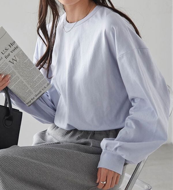 RANAN（ラナン）の「多機能ベーシックオーバーサイズ長袖Tシャツ（Tシャツ）」｜詳細画像
